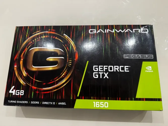 Placa de Vídeo Gainward GTX 1650 Pegasus 4GB GDDR5 - Seminova, Ótimo Estado