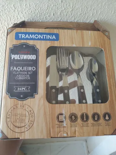 Faqueiro Tramontina Polywood 24 peças