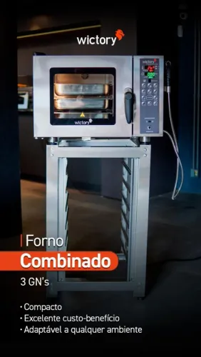 NZ. Forno combinado 3 GN's WICTORY