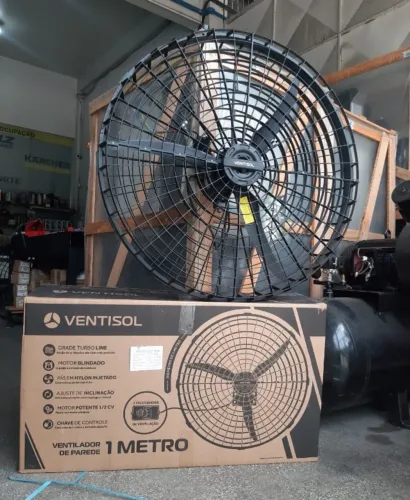 Ventilador de Parede 1 Metro Industrial 367 W Pás em nylon 
