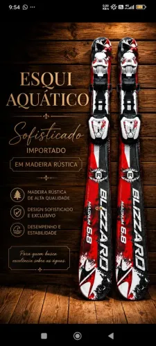 Esquei infantil Blizzard magnum importado 6.8 em excelente estado 