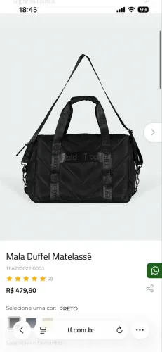 Mala Duffel Matelassê