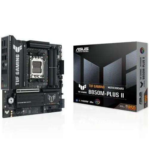 Placa Mãe Asus TUF-Gaming B850M-Plus II, Chipset B850, AMD AM5, MATX, DDR5, 90MB1MT0-M0EAY