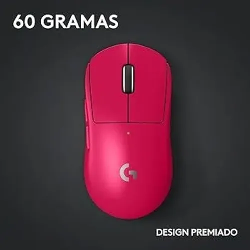 LACRADO Mouse Gamer Sem Fio Logitech G Pro X SUPERLIGHT 2 - MAGENTA
