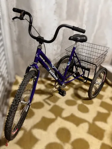 Triciclo Adulto 3 Rodas com Cesto Traseiro - Nunca Usado