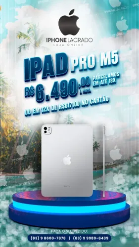 iPad Pro M5 novo sem caixa