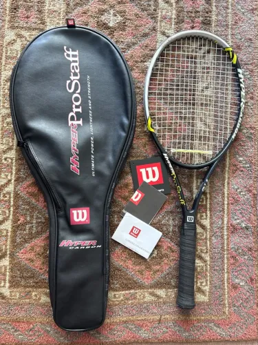 Raquete Wilson Hyper Pro Staff 7.6 Rollers Vintage - Rara!