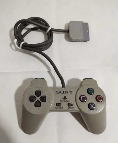 Controle Original Ps1 Classico Cinza 