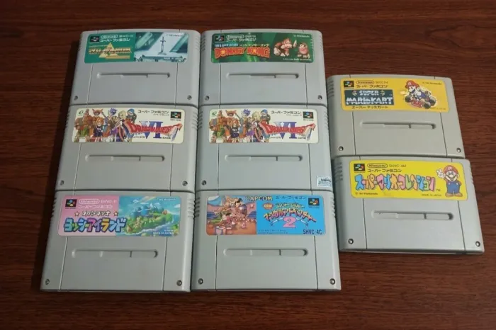 Lote 8 Jogos Super Famicom