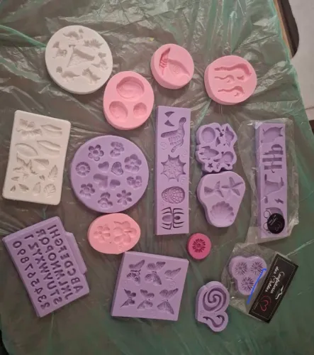 Kit Moldes de Silicone para chocolate
