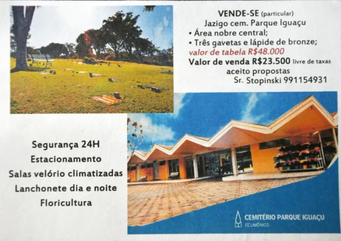 Jazigo Cemitério Parque Iguaçu (Curitiba)