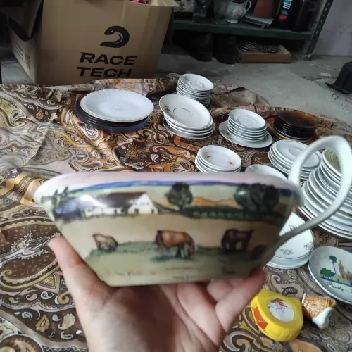 Molheira porcelana Real pintado a mão 