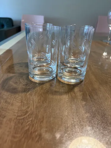 Copos de cristal 