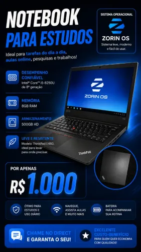 Notebook thinkpad i5 