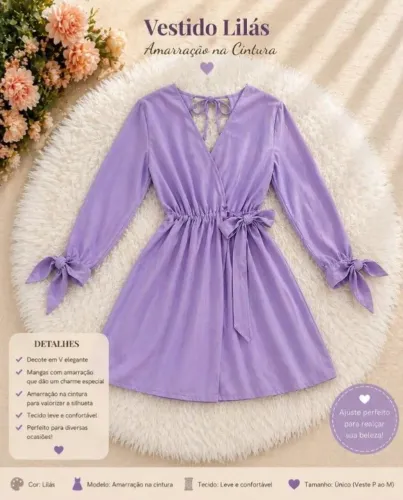 Vestido lilás