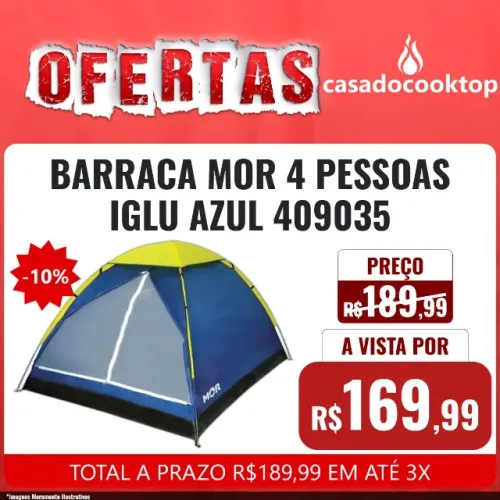 BARRACA MOR 4 PESSOAS IGLU AZUL 009035