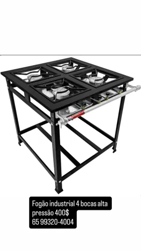 Freezer, mesas, fogão, balcão 