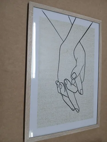 Par de Quadros Minimalistas Line Art (42x60cm)