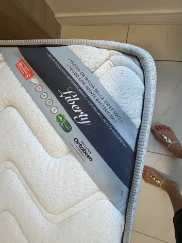 Cama queen ortobom sommier liberty