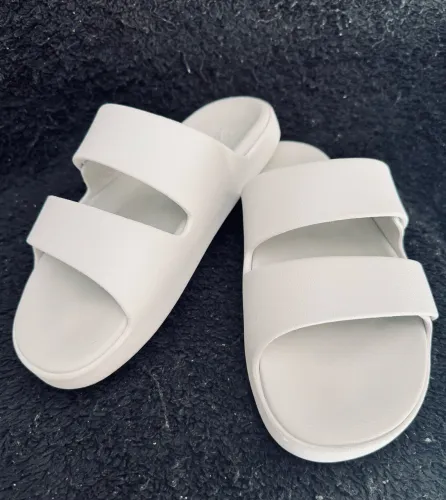 Sandália adidas cloud foam branca original 