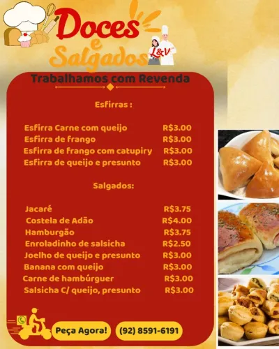 Salgados para revenda 3.00 R$