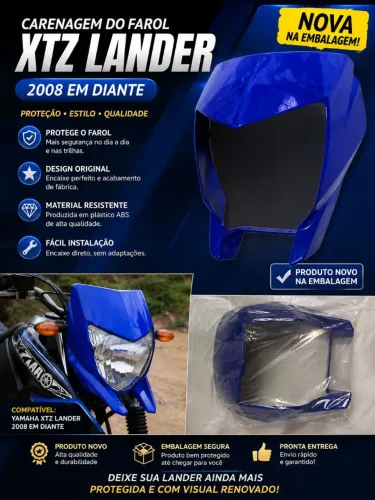Carenagem farol Yamaha Lander 2008 