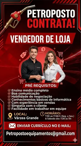 Vaga De Emprego Vendas 