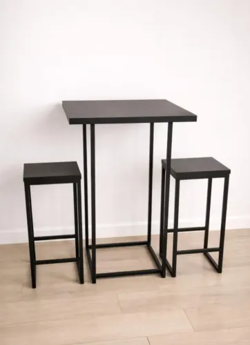 Conjunto mesa bistrot + 2 banquetas