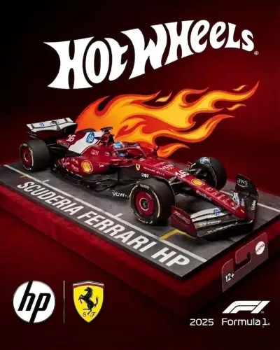 Carrinho Hot Wheels F1 Scuderia Ferrari HP