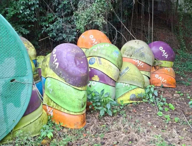 Cúpula de fibra de orelhão ( se levar 2 faço 500 reais)