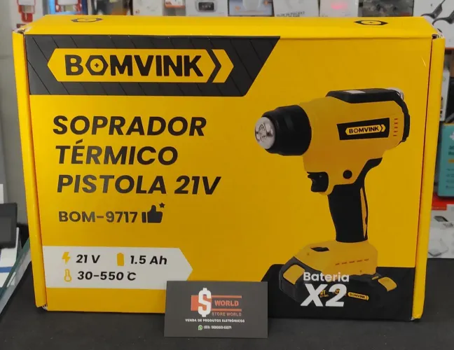 Soprador térmico pistola 21V+ 2 baterias - Store World