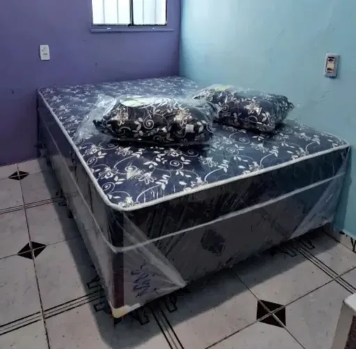 CAMAS BOX CASAL 400 DIRETO DE FÁBRICA 2 TRAVESSEIROS GRÁTIS DE BRINDE , FRETE GRÁTIS