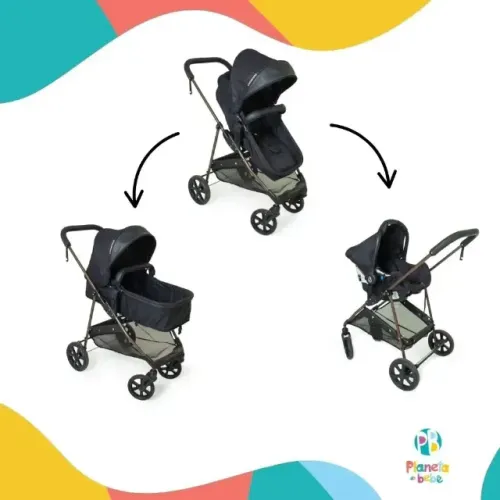 Carrinho Galzerano Napoli + Bebê Conforto (Menos de 1 ano de uso)