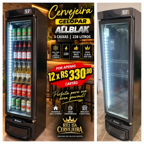 Cervejeira slim bem novinha 228 litros 12xR$330 cartão watsap *