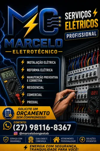 Eletricista - Instalações/Reparos/Manutenções Elétricas e Informática