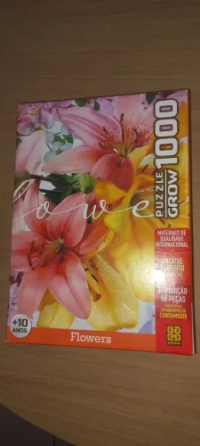 Quebra-Cabeça Flowers 1000 peças Grow
