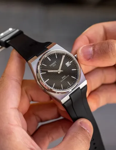 Relógio automático tissot Prx preto novo