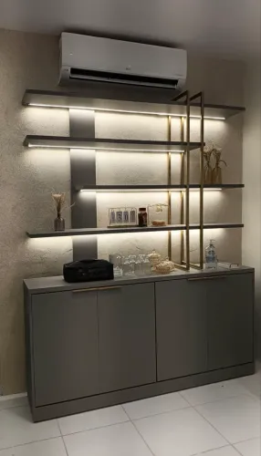 Móvel Estante em MDF com Led
