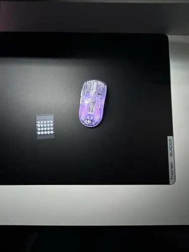 mouse pad de vidro