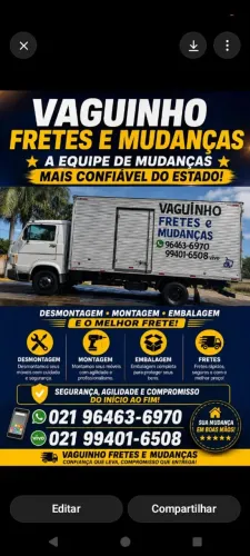 Mudanças e fretes.