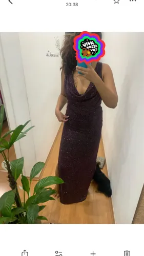 Vestido festa brilho luxo