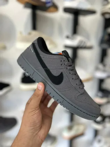 Tênis Nike Dunk Low Premium Masculino Cor: Preto/Grafite - Disponível 38 AO 43