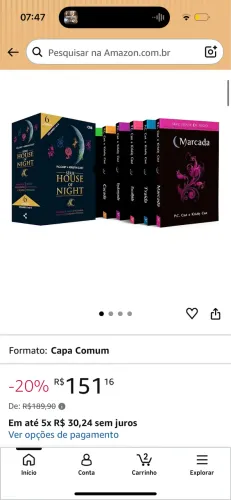 Box de livros house of nigth 
