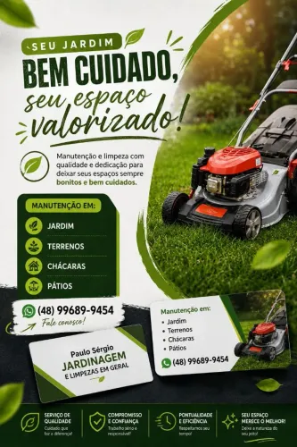 Jardinagem e serviço doméstico