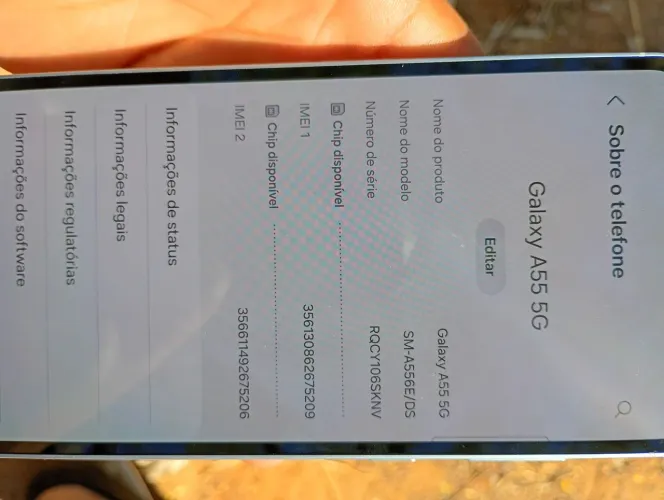 Celular novo Samsung Galaxy A55