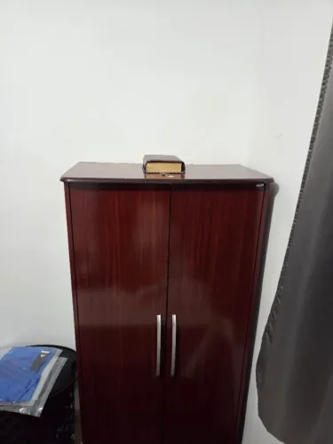 Sapateira/armário 2 portas com prateleiras internas