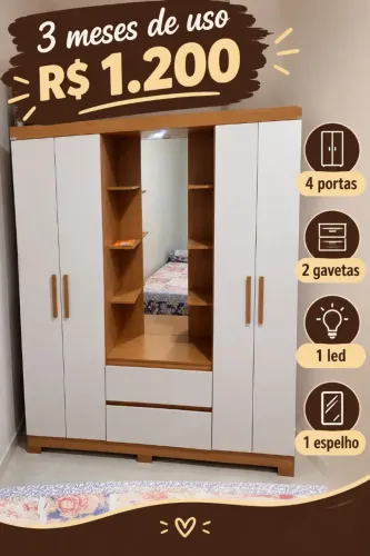 Guarda roupa seminovo