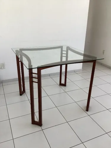 Mesa de vidro 4 lugares
