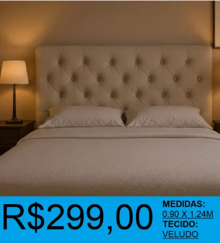 Cabeceira - estofada - solteiro - compre hoje e receba em até 72 horas