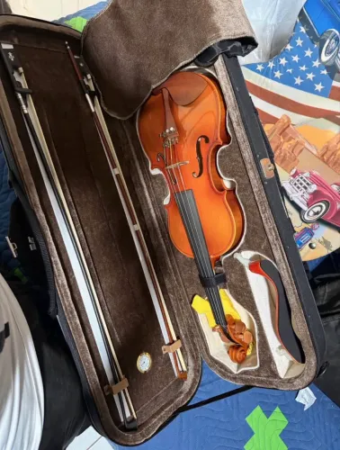 Violino 4/4 Hofman by Eagle Hve2 + Case Premiun + Espaleira + Arco fibra de carbono